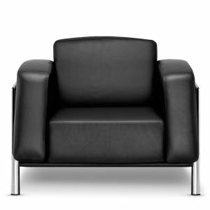 Ledersessel schwarz Büro Loungemöbel,Nowy Styl, Classic Sessel