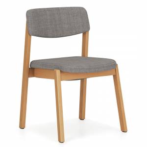Besucherstuhl Holz Besucherstühle grau Cafeteria Stuhl Kusch+Co 2905 Embla