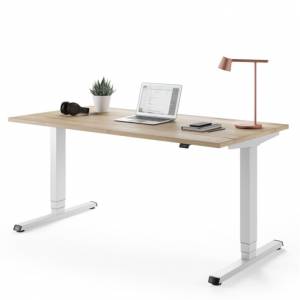 höhenverstellbarer Schreibtisch Holz Bürotisch höhenverstellbar Bürotische Home Office Büro Tisch Assmann Büromöbel Easy