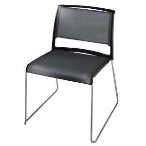 Besucherstuhl schwarz Besucherstühle Konferenzstühle Cafeteria Stühle, Wilkhahn, Aline