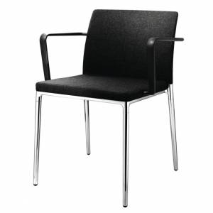 Besucherstuhl schwarz Besucherstühle Konferenzstühle Cafeteria Stühle Wilkhahn Ceno