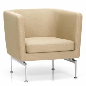 vitra Loungesessel beige Clubsessel Büro exklusive Design Loungemöbel, vitra, Suita Club