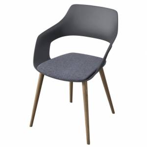 Wilkhahn Occo Stuhl mit Holzgestell und Sitzpolster