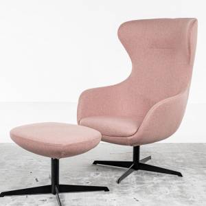 Sessel rosa Loungesessel Akustik Lounge Schallschutzmöbel BuzziSpace BuzziQ