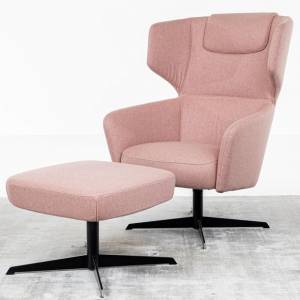 Sessel rosa Loungesessel Akustik Lounge Schallschutzmöbel BuzziSpace BuzziK