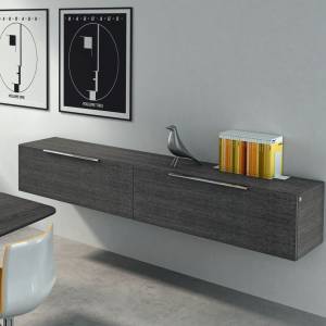 Wandhängendes Sideboard Büro, Holz, Renz, Stauraumprogramm Site