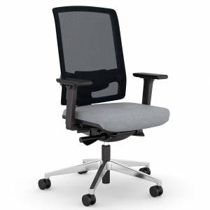 Bürostuhl grau Drehstühle ergonomischer Bürodrehstuhl exklusiv, viasit, F1 Pro Net