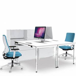 Bürotisch weiss Bürotische Schreibtische System 4 Tische