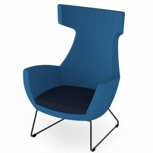 Loungesessel blau Sessel Lounge Rosconi Objektmöbel - Lounge 620