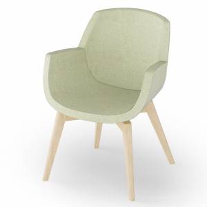 Loungesessel grün Sessel Lounge Holz Rosconi Objektmöbel - lounge 630