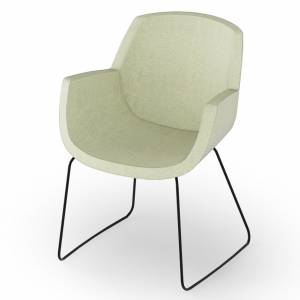 Loungesessel grün Sessel Lounge Kuffengestell Rosconi Objektmöbel - lounge 630