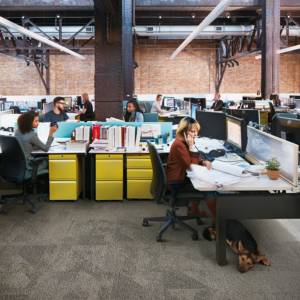 Textiler Bodenbelag Teppichfliesen Interface Paver