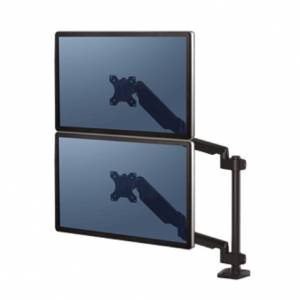 Monitorhalter Tischhalterungen Monitorhalterungen Fellowes Platinum Series vertikaler Doppelarm - Schwarz