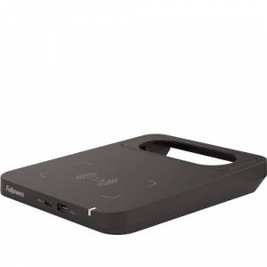 Ladestation schwarz Qi-Ladepad Fellowes Tallo Flexcharge Hub