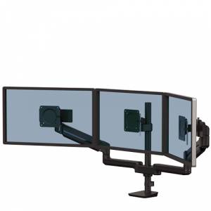 Monitorhalter Tischhalterungen schwarz Monitorhalterungen Fellowes Tallo Modular™ Dreifach Monitorarm 3FMS