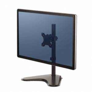 Monitorhalter Tischhalterungen schwarz Monitorhalterungen Fellowes Freistehender Einzel Monitorarm