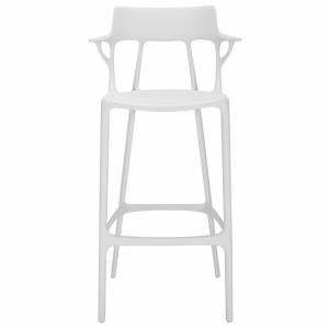Barstuhl weiss Barhocker Kartell A.I. Stool recycled