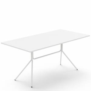 Tisch Außenbereich Tisch Outdoor Gartentisch weiss Bistrotisch klappbar Stahltisch Brunner crona steel
rechteckige Tischplatte
