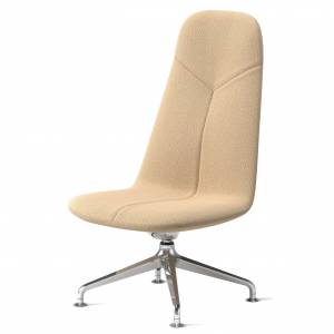 Sessel beige Loungesessel drehbar Skandiform Primo Lounge