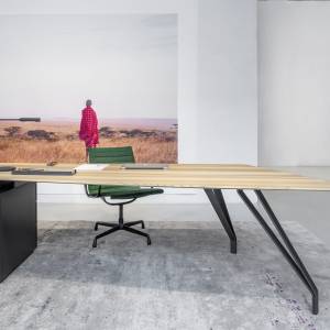 Schreibtisch Holz Schreibtische Direktiionseinrichtung Arbeitstisch exklusiv Büro Zoom by Mobimex