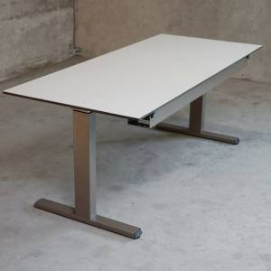 Schreibtisch höhenverstellbar Büro Schreibtische ergonomisch Büromöbel, Identi, dinamica lift Sitz-Stehtisch T-Fuss hydraulisch verstellbar