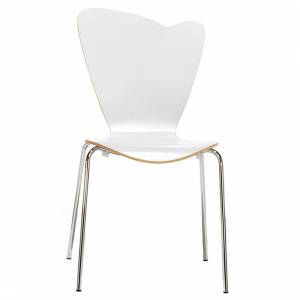 Besucherstuhl weiss Besucherstühle stapelbar Konferenzstuhl Cafeteria Stühle Holzschale Mauser Büro und Objektmöbel Mehrzweckstuhl heart Serie 528
