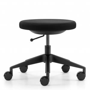 Schreibtischhocker schwarz Hocker drehbar Büro Hocker Girsberger Simplex 3D