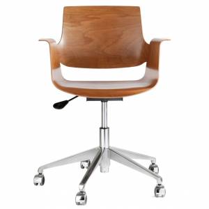 Bürostuhl Holzschale Büro Drehstuhl Embru, Marchand Ateliersessel Modell 4044