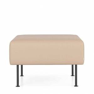 Bank beige Hocker Lounge Polsterhocker 7900 Creva soft