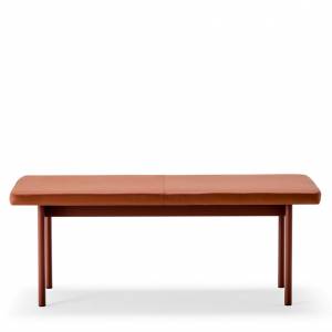 Bank Leder braun Bänke Lounge Offecct Font Bench