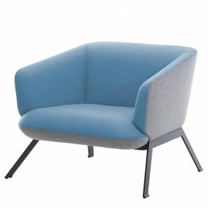 Loungesessel blau Sessel Lounge Consento Assmann Büromöbel Siena
