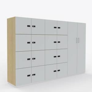 CEKA CombiNeo Schließfachschrank mit modularen Fächern für sichere Aufbewahrung im Büro