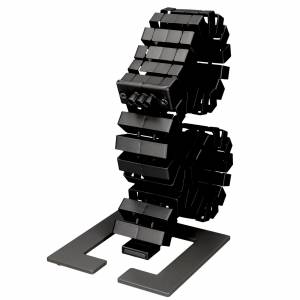 Kabelführungssystem Kabelführungen Q-LAB Kabelschlange FlexII Set1 schwarz