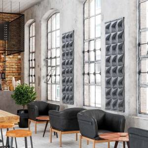 Schallabsorbierendes Wandelement Snowsound Wandabsorber akustik Caimi Klipper