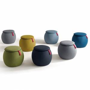 Polsterhocker akustik Hocker schallabsorb Caimi Snowpouf