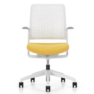 Bürostuhl gelb Bürodrehstuhl weiss Drehstuhl Büro Netzgewebe Nowy Styl WithME