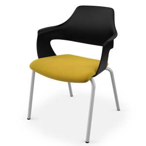 Besucherstuhl gelb Besucherstühle Konferenzstuhl Büro Konferenzstühle stapelbar König + Neurath K + N NOOK SHELL