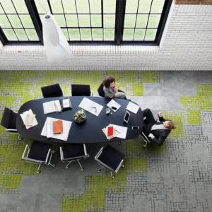 Textiler Bodenbelag Teppichfliesen Interface Moss