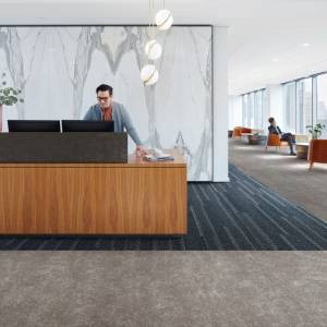 Elastische Bodenbeläge Büro Bodenbelag LVT Interface Luxury Vinyl Tile - Walk Of Life