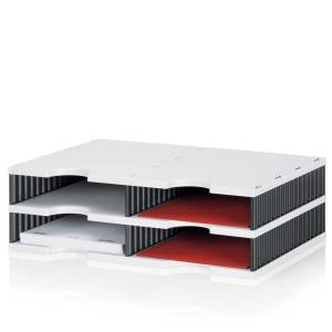 Dokumentenablage Papierablage styro, styrodoc duo