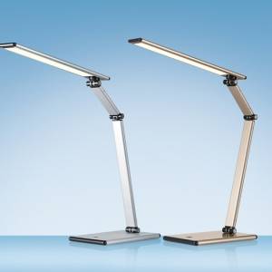 Tischlampe modern Schreibtischlampe Design LED Tischleuchte Metall, Hansa, LED Slim