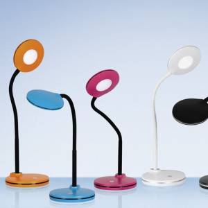 farbige Tischleuchten Schreibtischlampe LED Schreibtischlampen modern Tischlampen LED Styro Hansa LED Splash