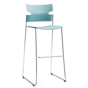 Barstuhl türkis Barstühle Materia, Stack Barhocker
