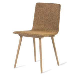 Besucherstuhl braun Konferenzstühle Cafeteria Stühle Holz Besucherstühle Skandiform, Bombito