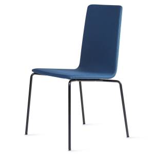 Besucherstuhl blau Besucherstühle Konferenzstühle Cafeteria Stuhl Skandiform, Bombito High