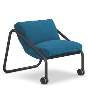 Sessel blau Lounge Sedus se:lab sofa
fahrbar