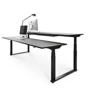 Büro Sitz Stehtisch Holz Büromöbel ergonomisch, Elektrisch höhenverstellbarer Schreibtisch KIM, Semplice Duo Lite Sitz/Steh-Bürotisch
Doppelarbeitsplatz
höhenverstellbar