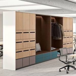 Modulare Sitzgruppen Lounge Büro rot Werner works basic S – Schrankkojen