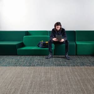Textiler Bodenbelag Teppichfliesen Interface Open Air 401 - Neutrals