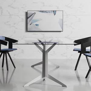 Konferenztische Glas Konferenztisch Büro, Neudoerfler, Dreyfuss
rechteckige Tischplatte